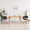 VidaXL Kantoorstoel draaibaar gebogen hout en stof grijs online kopen