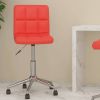 VidaXL Kantoorstoel draaibaar kunstleer rood online kopen