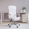 VidaXL Kantoorstoel Verstelbaar Kuntsleer Wit online kopen