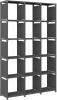 VidaXL Kast met 15 vakken 103x30x175, 5 cm stof grijs online kopen