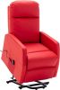 VidaXL Sta op stoel Kunstleer Rood online kopen
