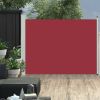 VidaXL Tuinscherm uittrekbaar 170x500 cm rood online kopen