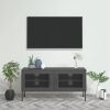 VidaXL Tv meubel 105x35x50 cm staal antracietkleurig online kopen