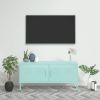 VidaXL Tv meubel 105x35x50 Cm Staal Mintkleurig online kopen