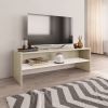 VidaXL Tv meubel 120x40x40 Cm Bewerkt Hout Wit En Sonoma Eikenkleurig online kopen