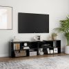 VidaXL Tv meubel 149x30x52 cm spaanplaat hoogglans zwart online kopen