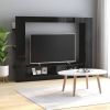 VidaXL Tv meubel 152x22x113 Cm Spaanplaat Hoogglans Zwart online kopen