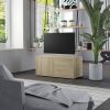 VidaXL Tv meubel 80x34x36 cm spaanplaat sonoma eikenkleurig online kopen