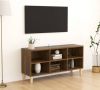 VidaXL Tv meubel met houten poten 103, 5x30x50 cm bruineikenkleurig online kopen