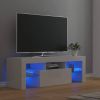 VidaXL Tv meubel met LED verlichting 120x35x40 cm hoogglans wit online kopen