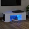VidaXL Tv meubel met LED verlichting 90x39x30 cm wit online kopen