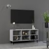VidaXL Tv meubel met metalen poten 103, 5x30x50 cm betongrijs online kopen