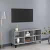 VidaXL Tv meubel met metalen poten 103, 5x30x50 cm grijs sonoma eiken online kopen