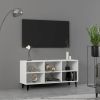 VidaXL Tv meubel met metalen poten 103, 5x30x50 cm wit online kopen
