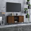 VidaXL Tv meubel met metalen poten 103, 5x35x50 cm bruineikenkleurig online kopen