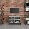 VidaXL Tv meubel met metalen poten 69, 5x30x50 cm grijs sonoma eiken online kopen