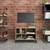 VidaXL Tv meubel met metalen poten 69, 5x30x50 cm sonoma eikenkleurig online kopen