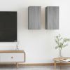 VidaXL Tv meubelen 2 st 30, 5x30x60 cm bewerkt hout grijs sonoma eiken online kopen