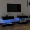 VidaXL Tv meubelen 2 St Met Led verlichting 60x35 Cm Zwart online kopen