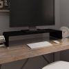 VidaXL Tv meubel/monitorverhoger zwart 80x30x13 cm glas online kopen