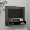 VidaXL Tv wandmeubel 102x23, 5x90 cm spaanplaat hoogglans grijs online kopen