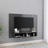 VidaXL Tv wandmeubel 120x23, 5x90 cm spaanplaat hoogglans grijs online kopen