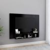 VidaXL Tv wandmeubel 120x23, 5x90 cm spaanplaat zwart online kopen