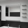 VidaXL Wandspiegel Met 5 Schappen 80x60 Cm Zilverkleurig online kopen