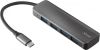 Trust halyx Aluminium USB C to 4 ports USB A 3.2 USB Hub Grijs online kopen