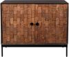 Dutchbone Opbergkast 'Chisel' Mangohout, 80 x 100cm online kopen