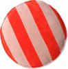 HKliving Striped Velvet Sierkussen Ø 60 cm Rood/Roze online kopen