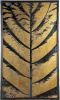 PTMD Loro Rechthoekig Wandpaneel Palmblad 100 x 60 cm Zwart/goud online kopen
