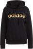 Adidas linear essentials logo trui zwart/goud dames online kopen