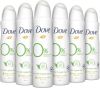 Dove 0% Aluminiumzouten Cucumber deodorant spray 6 x 150 ml voordeelverpakking online kopen