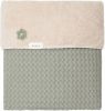 Koeka 1-persoons deken wafel/teddy Oslo 140x200 cm Shadow Green online kopen