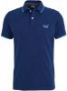Superdry T shirts Poolside Pique Short Sleeve Polo Blauw online kopen