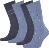 Tommy Hilfiger giftbox sokken met print set van 3 blauw online kopen